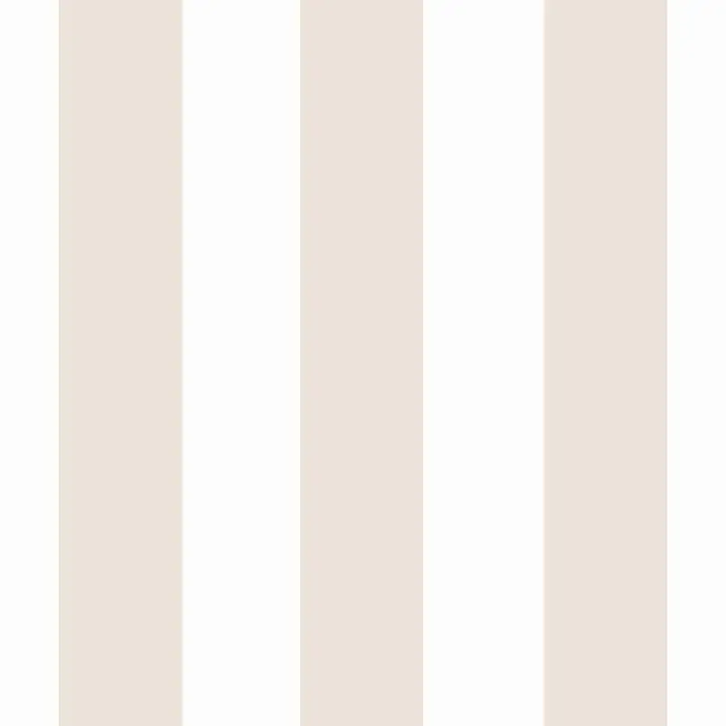 Papier peint rayures larges beige sable blanc