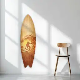 Planche de surf déco en aludibond Barrel
