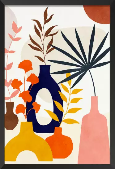 Bouquets en été - affiche nature morte