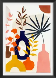 Bouquets en été - affiche nature morte