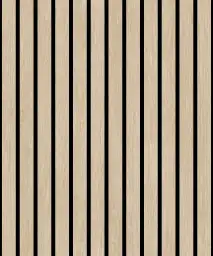 Papier peint lambris acoustique chêne naturel noir