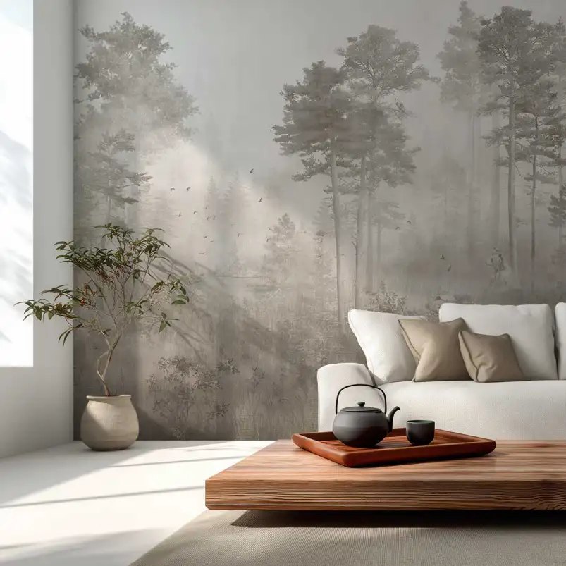 Papier peint chambre enfant - La Vallée des Ours