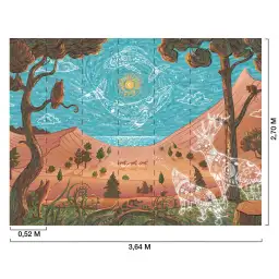 Papier peint océan mythologique chambre enfant - La Légende de Sedna