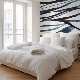 Fils bleu Lapis Lazuli tapisserie panoramique