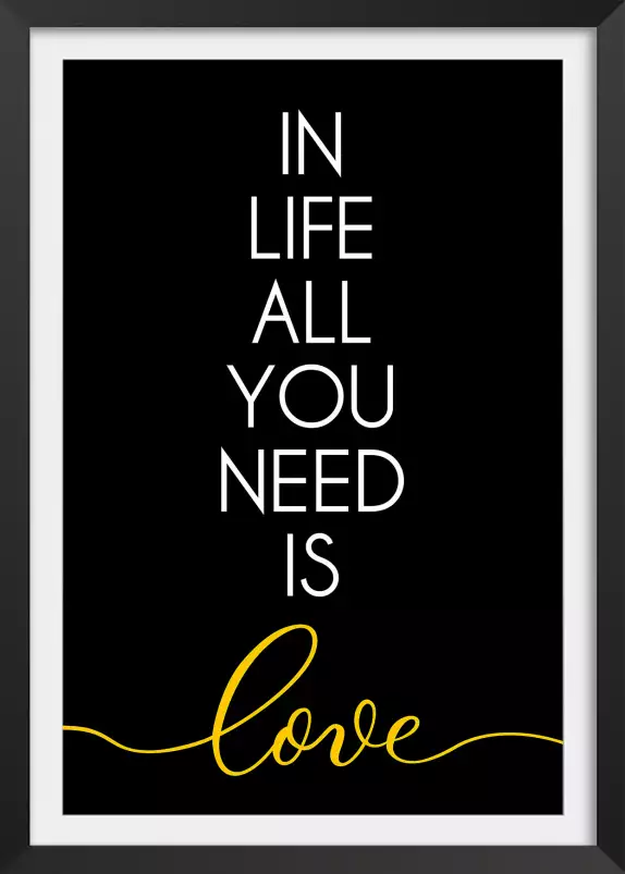 All you need is love - tableau design