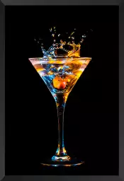 Verre de cocktail - poster cocktail