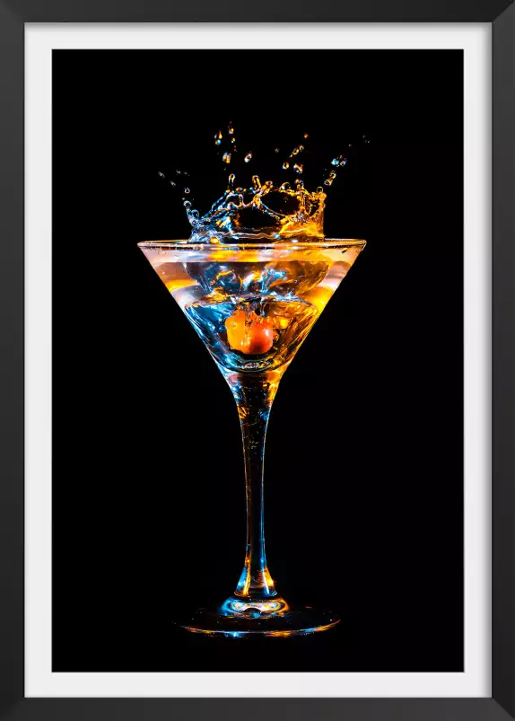 Verre de cocktail - poster cocktail