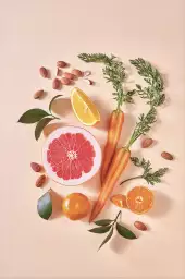 Shot de vitamine c - affiche fruits et legumes