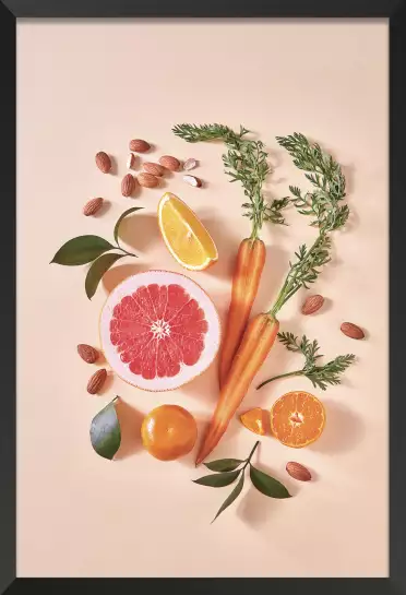 Shot de vitamine c - affiche fruits et legumes