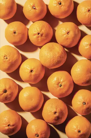 Orange vitaminée - affiche fruits