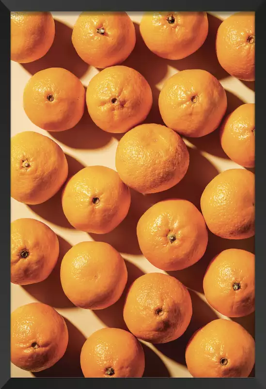 Orange vitaminée - affiche fruits