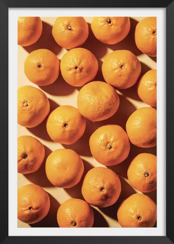 Orange vitaminée - affiche fruits