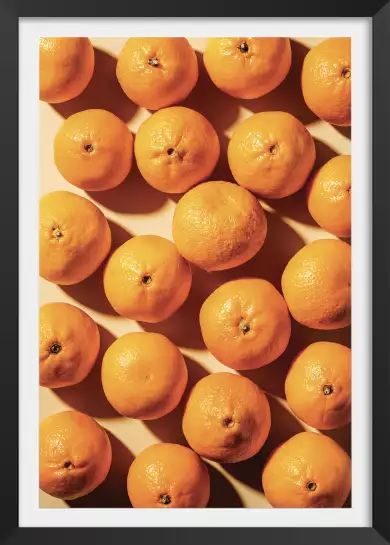 Orange vitaminée - affiche fruits