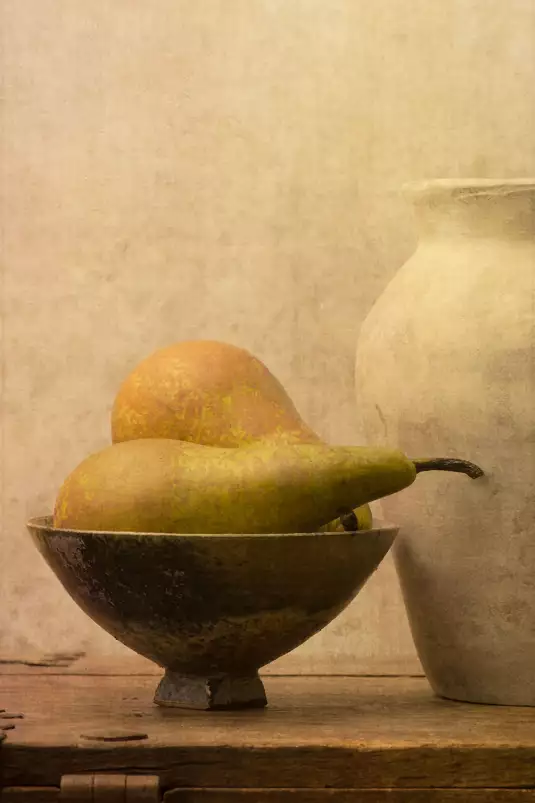 Poire en nature morte - tableau nature morte