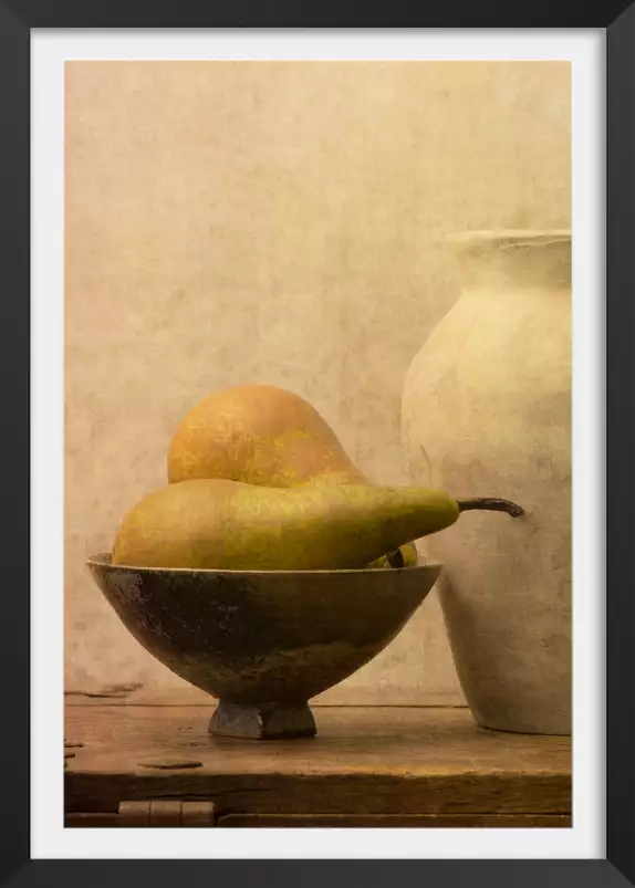 Poire en nature morte - tableau nature morte