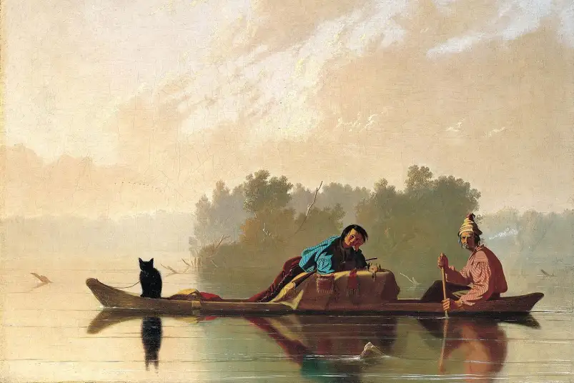 Retour des trappeurs de George Caleb - tableau celebre