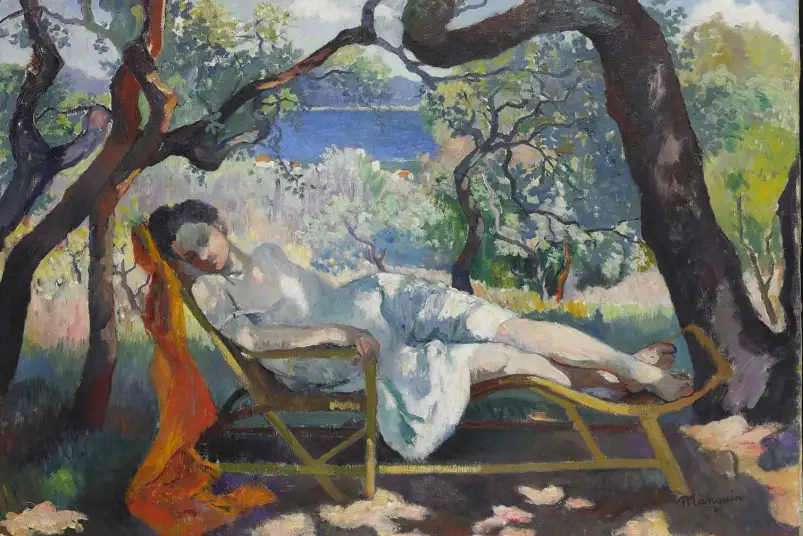 Portrait de Madame Mandel de Robert Delaunay en 1923 - tableau celebre