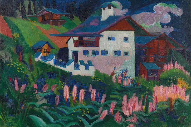 La maison dans la prairie d' Ernst Ludwig Kirchner - tableau célèbre