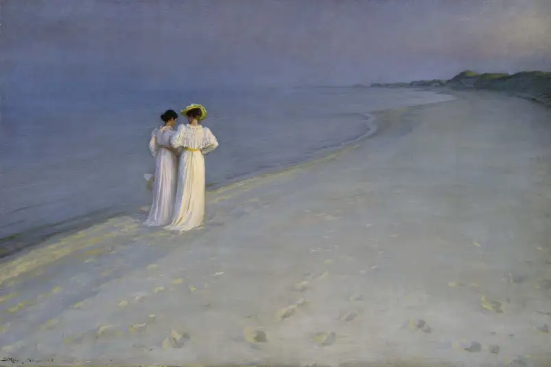 Soirée d' été de Peter Kroyer - tableau celebre