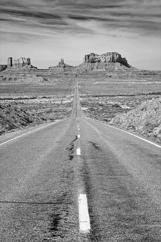 Grand canyon - affiche noir et blanc