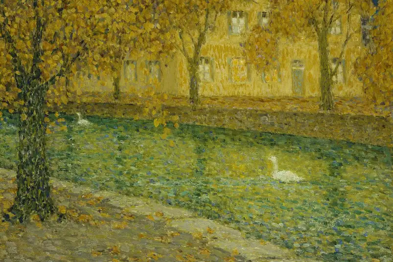 Annecy Le Canal de Henri Le Sidaner - tableau célèbre