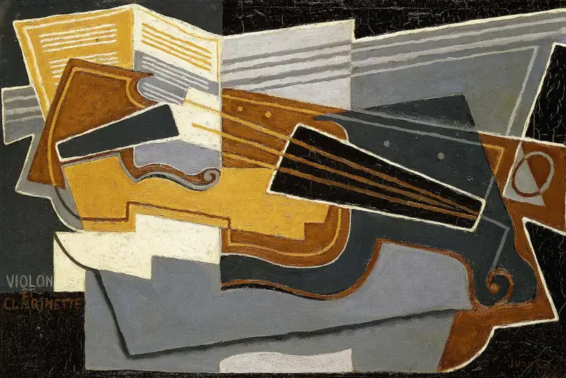 Violon et clarinette de Juan Gris - tableau célèbre