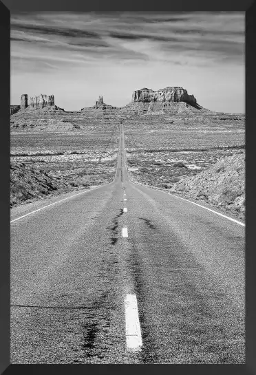 Grand canyon - affiche noir et blanc