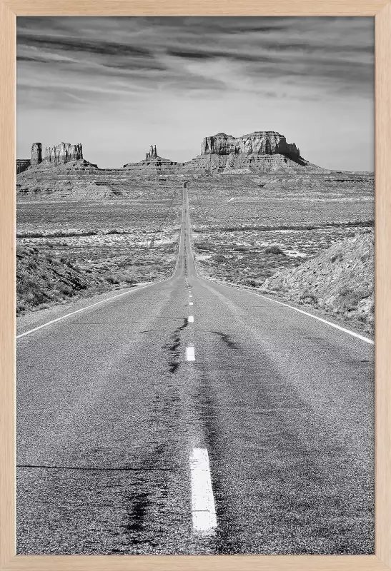 Affiche noir et blanc grand canyon Deco murale Hexoa