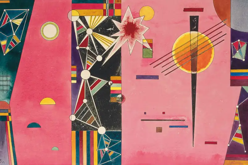 La rose rouge de Wassily Kandinsky - tableau célèbre
