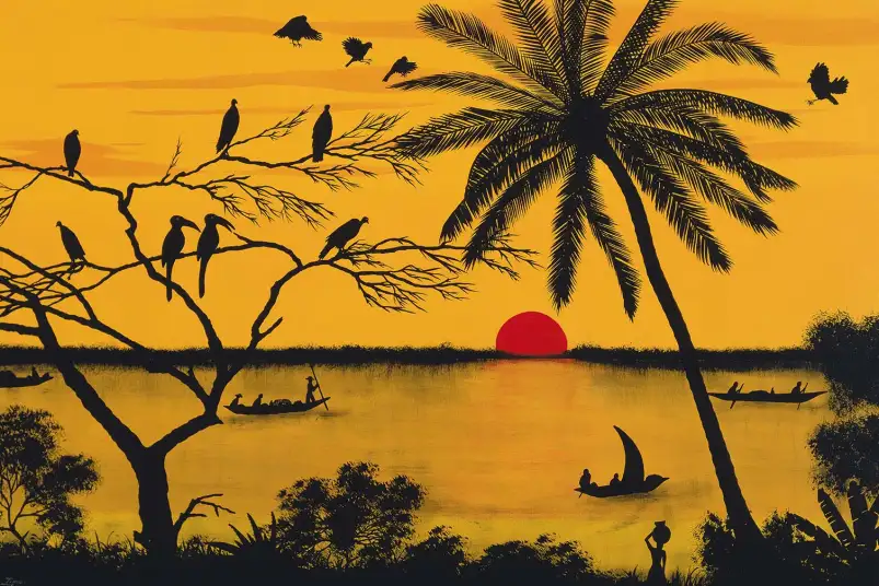 Lac Mono de Kodjo Honkou - tableau celebre