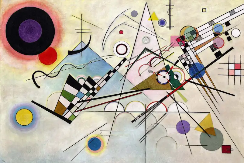 Composition 8 de Wassily Kandinsky - tableau célèbre