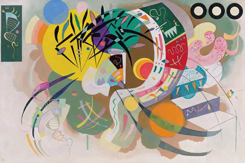 Courbe dominante de Wassily Kandinsky - tableau célèbre