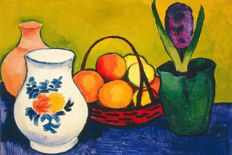 Pichet blanc d' August Macke - tableau célèbre