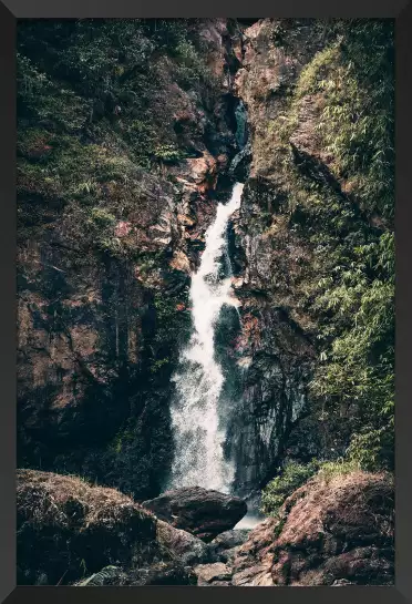 Cascade perdue - tableau montagne