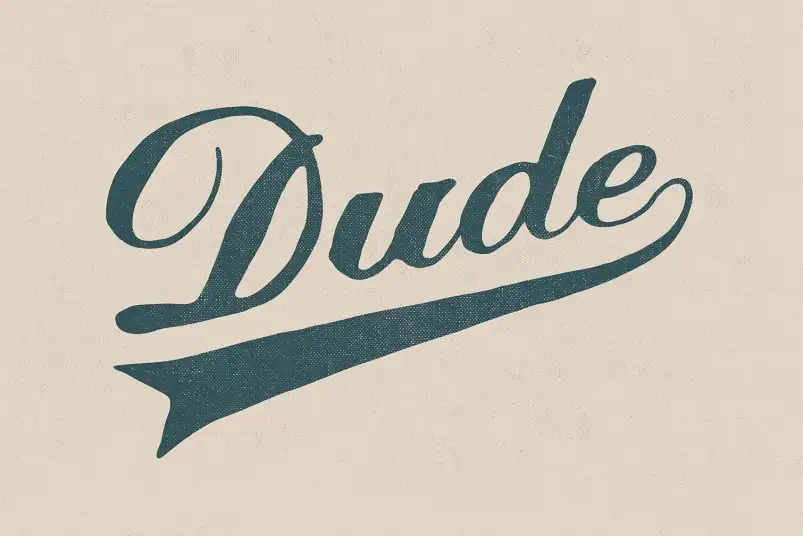 Dude - tableau neo vintage