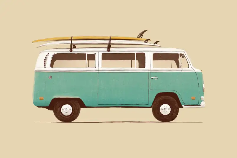Tableau deco Summer van