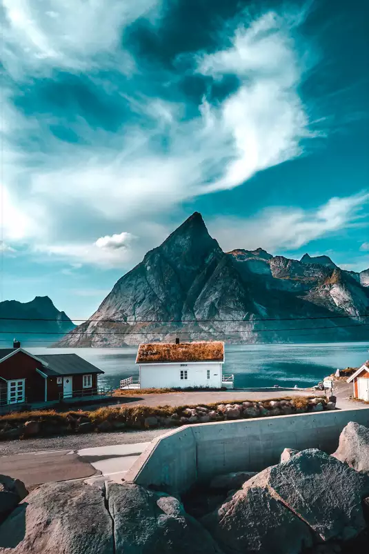 Au bout de la jetée - paysage montagne