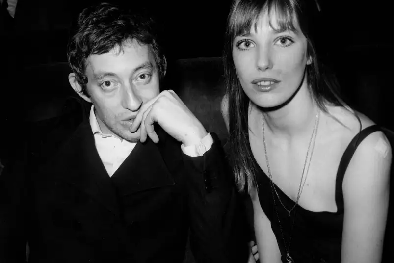 Birkin et Gainsbourg à l'Olympia - photos noir et blanc célébrités