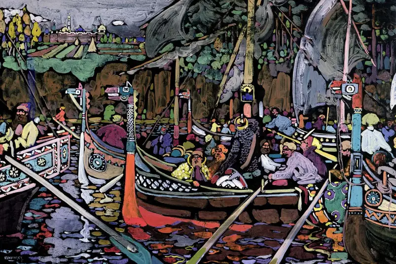 Le chant de la Volga peint en 1906 - reproduction tableau