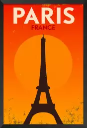 Orange Eiffel - poster paris