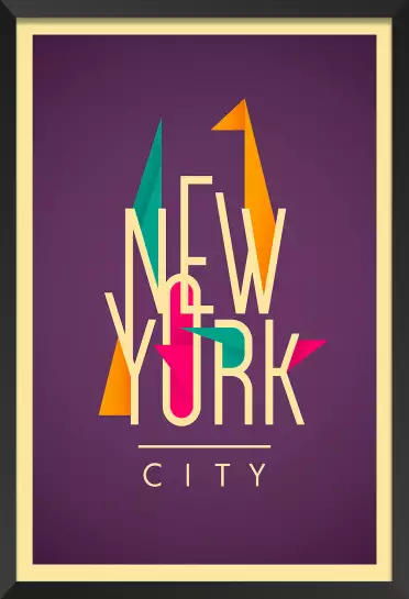 New york origami - affiche new york