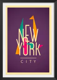 New york origami - affiche new york