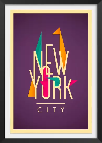 New york origami - affiche new york