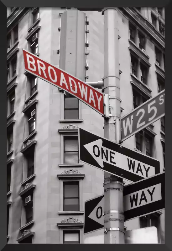 Flatiron building and Broadway - affiche new york