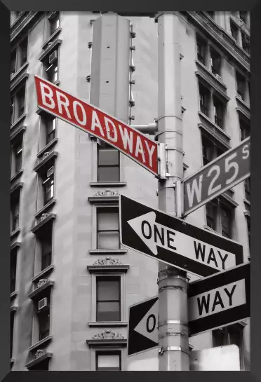 Flatiron building and Broadway - affiche new york