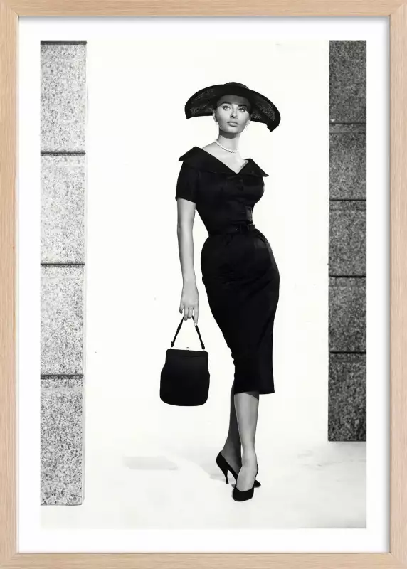 Poster De Sophia Loren - 58 X 60 Cm - Affiche Neuve De L'actrice Italienne - Fabriqué En France
