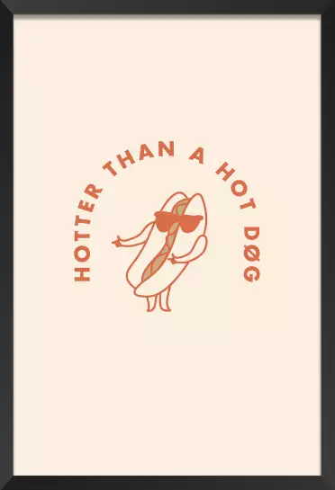 Deco hot dog - affiche cuisine