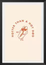 Deco hot dog - affiche cuisine