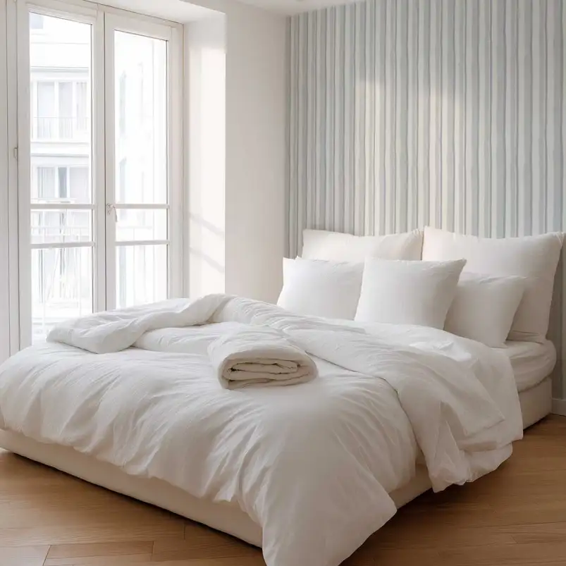 Papier peint rayures aquarelle - 4 choix de couleurs