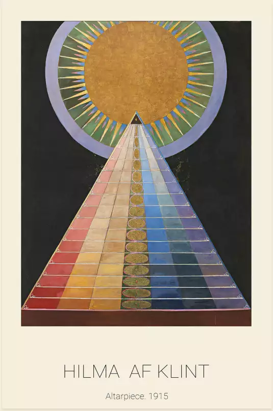 Hilma af Klint, Group X, No. 1, Altarpiece - tableau celebre